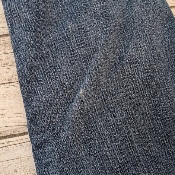 True Religion Distressed Flare Jeans Blue Denim Raw Hem – Women’s 32 - Picture 13 of 15